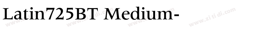 Latin725BT Medium字体转换